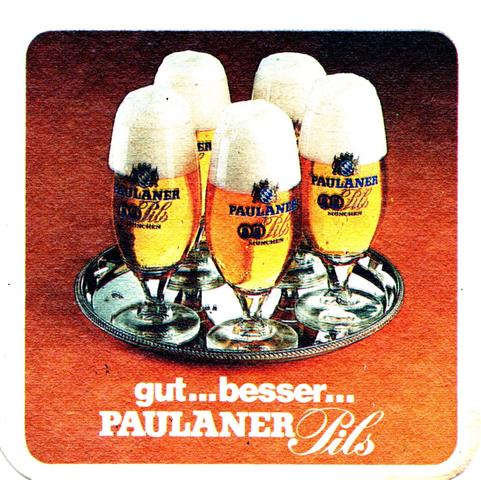 mnchen m-by paulaner quad 3b (185-gut besser-5 pilsglser)